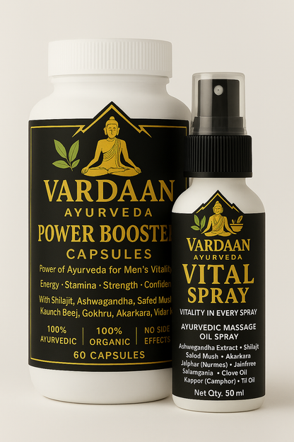 Vardaan Ayurveda Power Booster + Vital Spray Combo